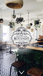 The Botanist home page on a phone